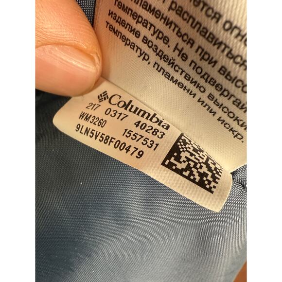 Columbia‎ Gate Racer Softshell Insulated Hooded Jacket WM3260 Blue Red Mens XL - Picture 6 of 7